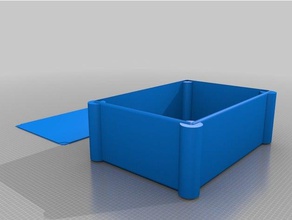caja para proyecto atrornillada 35x5 cms electronics customized 3d print model - Mito3D