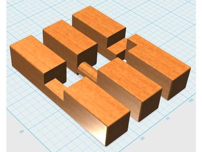 luban lock2 jouets de construction jouet 3d print model - Mito3D