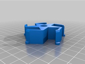 mon personnalisés bobine hub adaptateur étoile à gauche L'imprimante 3d de pièces personnalisé 3d print model - Mito3D