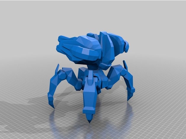 imortal protoss sc2 modelo de robôs cuatrupedo um quadrúpede robô 3D print model - Mito3D
