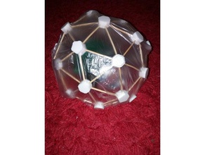objeto geodesico polivalente geodésica geodesica la casa verde invernadero polivalentes 3d print model - Mito3D
