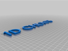 1d chuns etiketi heykeller özelleştirilmiş 3d print model - Mito3D