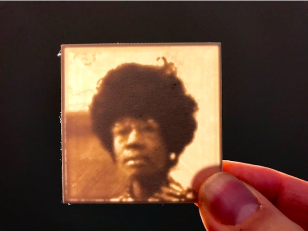 shirley chisholm lithopane 2d sanat siyah tarihi ayı geçmiş özelleştirilmiş 3D print model - Mito3D