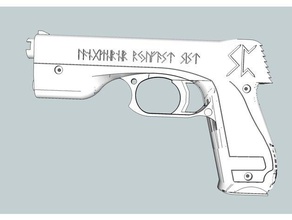 bande de caoutchouc pistolet jouets & jeux automatique la cool élastiques amusant gadget arme à feu en répétant l'opération le semi tirer jeu tir pousses 3d print model - Mito3D