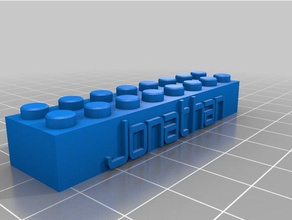lego block jonathan Bau-Spielzeug kundengebundene 3d print model - Mito3D