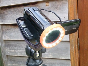 luce anello di cannone una videocamera digitale la fotocamera 3d print model - Mito3D