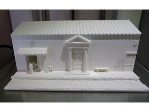 romain rue du diorama bâtiments et structures amphore banc dio domus maison de modèle pompéi la route les roms l'époque romaine rome toit boutique 3d print model - Mito3D