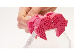 metamaterial jansen walker mecânico de brinquedos 3d print model - Mito3D