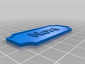 nora nameplate decor customized 3d print model - Mito3D