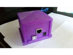 arduino ethernet shield enclosure electronics case uno seed studio snap together 3d print model - Mito3D