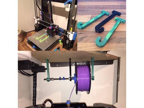 filamento de cola gancho Impresora 3d accesorios el la titular bobina soporte 3d print model - Mito3D