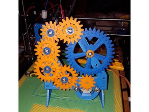 geared arduino clock electronics 3d print model - Mito3D