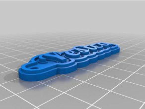 mi personalizados multilínea tag llavero yesica llaveros personalizado 3d print model - Mito3D