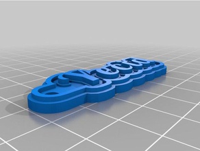 my customized multiline tag keychain yecid keychains 3d print model - Mito3D
