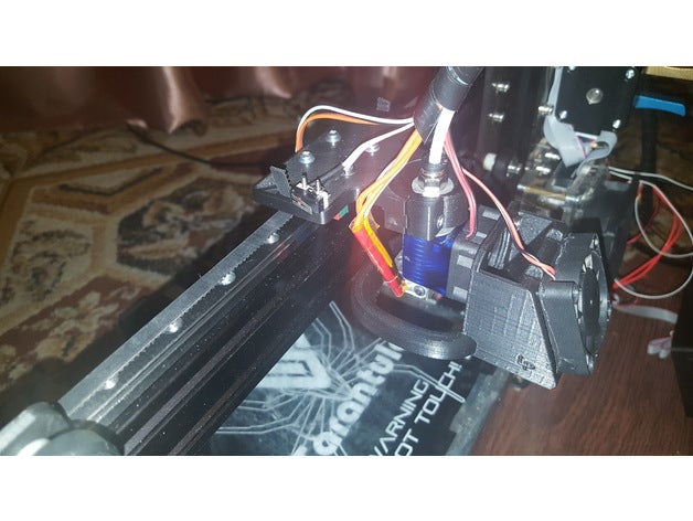 tevo tarantula x taşıma e3d v6 bltouch sensörü monte edin 3d yazıcı parçaları 3D print model - Mito3D