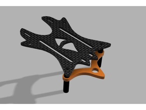 rasvelg flexible antenna mount drone falcon multirotors fpv sma 3d print model - Mito3D
