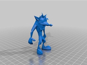 crash bandicoot 1 Abbildung untextered 3d-drucken 3d print model - Mito3D