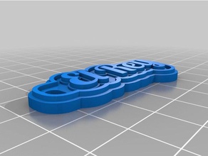el rey Schlüsselanhänger kundengebundene 3d print model - Mito3D