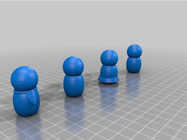 Menschen 3d-drucken Stadt doll Familie Haus tinkercad torus - Spielzeug 3D print model - Mito3D