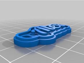 özelleştirilmiş çok satırlı etiket Anahtarlık alex benim 3d print model - Mito3D