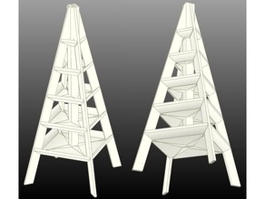 vertikale Pflanzgefäß tower pflanze Pflanzer syrus54 Turm 3d print model - Mito3D