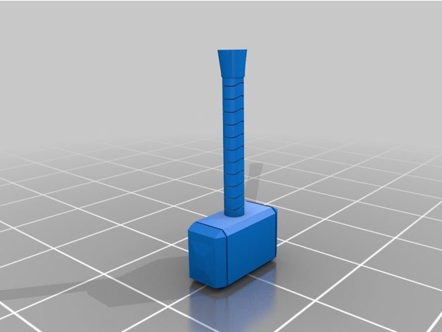 mjolnir La stampa 3d 3dprinting la marvel thor viking 3D print model - Mito3D