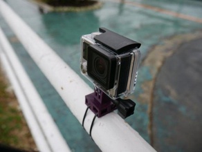 gopro montage des attaches de la caméra sjcam xiaomi yi mont 3d print model - Mito3D