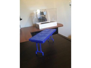 miniature folding table - pip playsets 3d print model - Mito3D