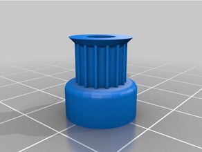 my customized gt2 pulley - 15 tooth 3d printer parts 3d print model - Mito3D