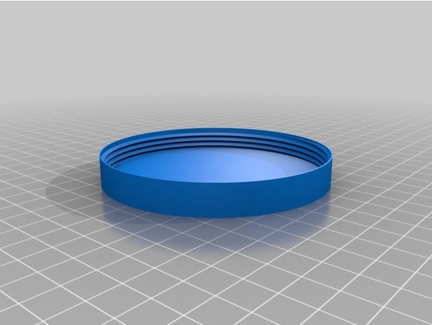 my customized round box threaded lid household 3D print model - Mito3D