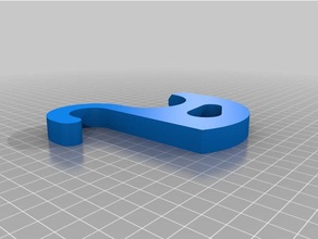 my customized u-hook household 3d print model - Mito3D