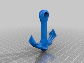 anchor keychains anchors keychain key chain 3d print model - Mito3D