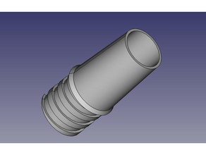 cyclone separator dust tube parts 3d print model - Mito3D