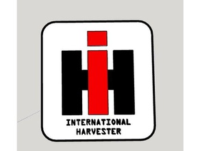 international harvester logo segni e loghi 3d print model - Mito3D
