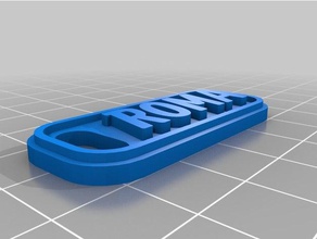 roma tag chaveiros personalizado 3d print model - Mito3D