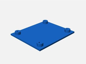 wanhao i3 mosfet de la cama caliente los separadores 60 mm x 50 hobby personalizado 3d print model - Mito3D