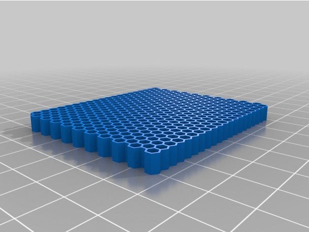 20x20 à paroi mince en nid d'abeille de la biologie personnalisé 3D print model - Mito3D