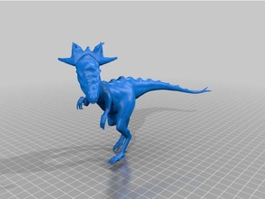 la criatura las esculturas en licuadora dinosaurio de fantasía skulptur 3d print model - Mito3D