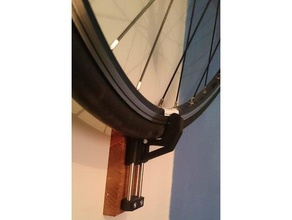 bike wall latching thingy sport & outdoors designspark mechanical hanger mount 3d print model - Mito3D
