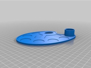 painting tray water cup 3d printing 3d print model - Mito3D