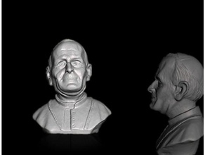 busto papa giovanni paolo - bust pope buste pape reventar el scans & replicas pop religion religious statue 3d print model - Mito3D