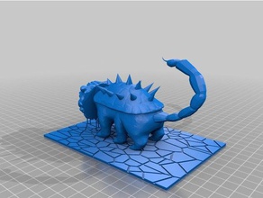 tarrasque toy & game accessories colossal creature dnd dungeons dragons dungeon france french miniature miniatures mythology pathfinder rpg tinkercad titans traditional 3d print model - Mito3D