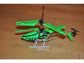 revell control glowee aterrizaje de patines r c vehículos el cable coaxial helicóptero la radio pieza repuesto 3d print model - Mito3D