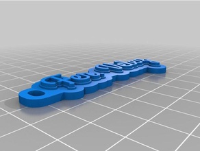 fer velez Schlüsselanhänger kundengebundene 3d print model - Mito3D