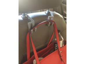 passenger seat purse hook designed credit my wife automotive 3d print model - Mito3D