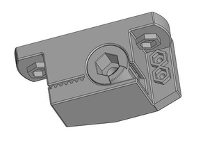 y axis belt tension max micron r8 3d printer parts adjustable 3d print model - Mito3D