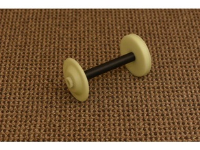 lendrum roda de fiação da bobina woolee enrolador hobby móveis ovelhas girando a lã fios 3d print model - Mito3D