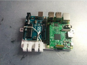 support raspberry et arduino de l'électronique la framboise 3d print model - Mito3D
