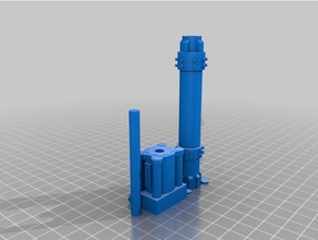 Vulkan cannon-28mm hobby 3d print model - Mito3D