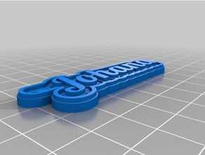 my customized multiline tag keychain johana keychains 3d print model - Mito3D